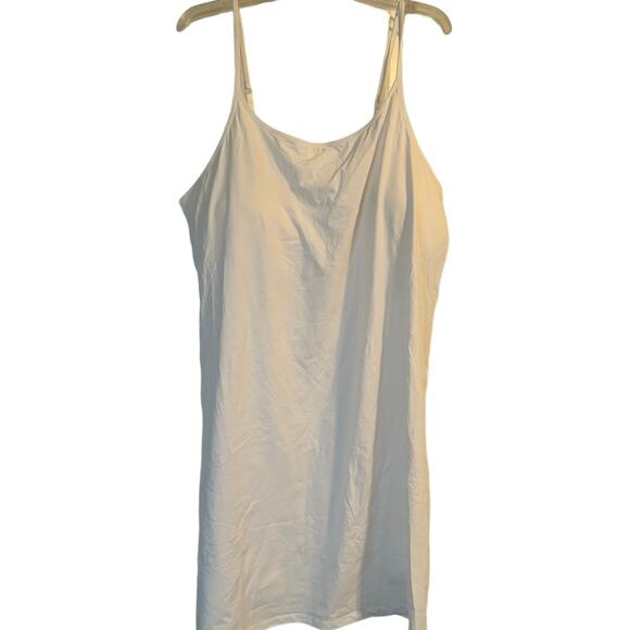 NWOT Women's White Sundress Bulit in Bra Adjustable Straps size 5X - Picture 1 of 4